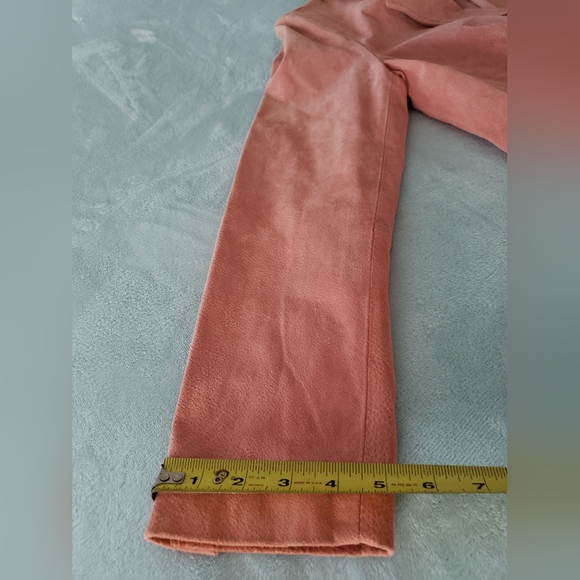 Coral/pink Peach Suede Chadwicks of Boston Classic Lined Blazer 10 petite - Picture 15 of 16